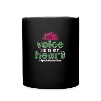 Inklusion Awareness Vielfalt handicap - Tasse einfarbig - Schwarz - Vorne