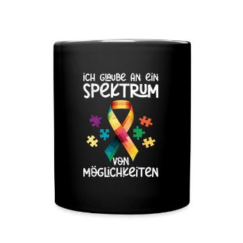 Autisme Je crois au spectre des possibilités - Mug uni - noir - Devant