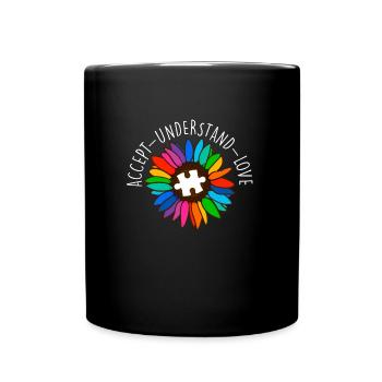 Autism Diversity Autistic Consciousness - Full Colour Mug - black - Front