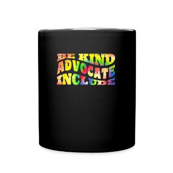 Soyez gentil Conscience Acceptation handicap Inclusion - Mug uni - noir - Devant