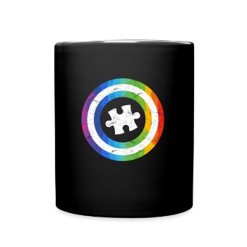 Autism Diversity Autistic Consciousness - Full Colour Mug - black - Front