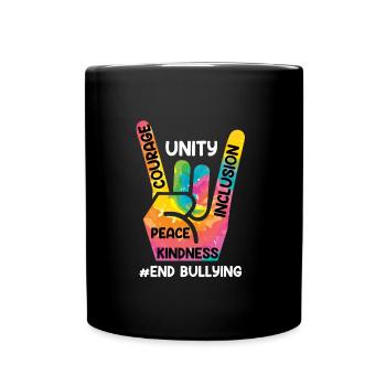 Stop Bullying Awareness und Solidarität für - Tasse einfarbig - Schwarz - Vorne