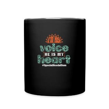 Inklusion Awareness Vielfalt handicap - Tasse einfarbig - Schwarz - Vorne