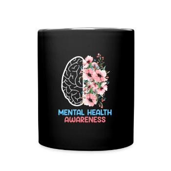 Santé mentale geistige Gesundheit Awareness - Mug uni - noir - Devant