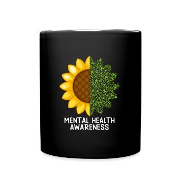 Mentale Health Matters Awareness Mentale - Tasse einfarbig - Schwarz - Vorne