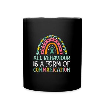 Autismus Awareness und Solidarität - Tasse einfarbig - Schwarz - Vorne