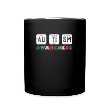 Conscience autistique des personnes conscientes de l’autisme - Mug uni - noir - Devant