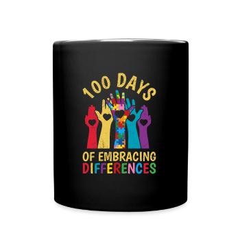 100 jours de diversité et d’inclusion solidaire - Mug uni - noir - Devant