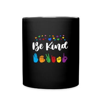 Be Child Autistic Diversity and Awareness - Mug uni - noir - Devant