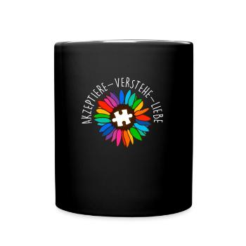 Autism Diversity Autistic Consciousness - Full Colour Mug - black - Front