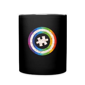 Autism Diversity Autistic Consciousness - Full Colour Mug - black - Front