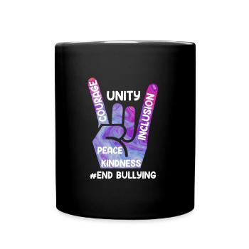 Stop Bullying Awareness und Solidarität für - Tasse einfarbig - Schwarz - Vorne