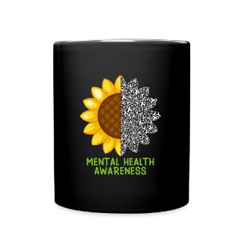 Mentale Health Matters Awareness Mentale - Tasse einfarbig - Schwarz - Vorne