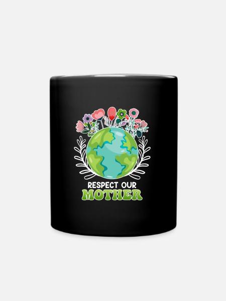 Save the Earth Environnementalistes Terre Mère - Mug uni - noir