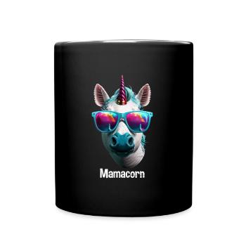 Mamacorn Fête des mères Licornes Mama Licorne - Mug uni - noir - Devant