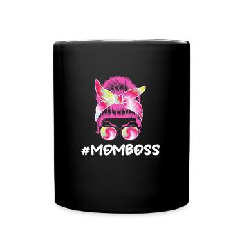 Mama Chefin Muttertag Mama Boss Supervisor - Tasse einfarbig - Schwarz - Vorne