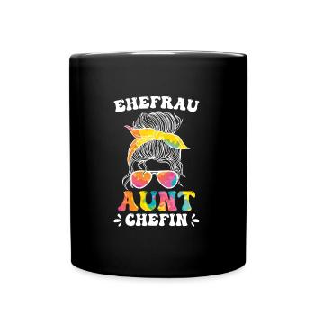 Tante Ehefrau Chefin Legende Muttertag Tanten - Tasse einfarbig - Schwarz - Vorne