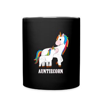 Tante Licorne Licorne Fan Licorne Tantes - Mug uni - noir - Devant