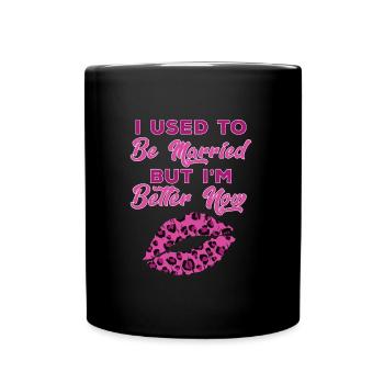 Divorce Party happily Divorced Divorce - Full Colour Mug - black - Front