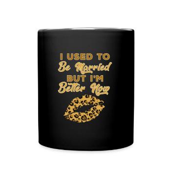 Divorce Party happily Divorced Divorce - Full Colour Mug - black - Front