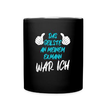 Scheidungsparty Finally Divorced Ehe Scheidung - Tasse einfarbig - Schwarz - Vorne