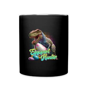 Eggspert Eiersuche Dinosaurier Ostereier - Tasse einfarbig - Schwarz - Vorne
