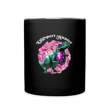 Eggspert Hunter Ostereier Suche Osterhasen - Tasse einfarbig - Schwarz - Vorne