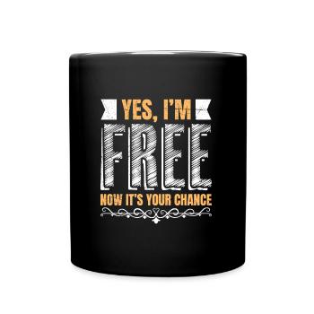 Célibataire - Vous pouvez vous adresser à moi Femme célibataire - Mug uni - noir - Devant
