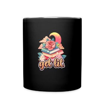 Obtenez Lit Book Lover Rat de bibliothèque et lecteur - Mug uni - noir - Devant