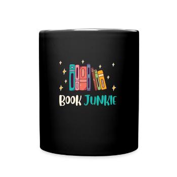 Amateurs de livres Book Junkie Reading amis et - Mug uni - noir - Devant