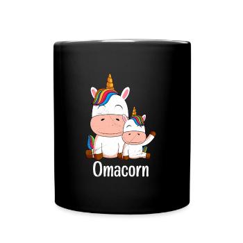 Grandma Unicorn Mother's Day Fans Grandma Omi - Full Colour Mug - black - Front