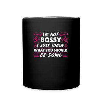 Je ne suis pas autoritaire Mama Chef Superviseur Maman Maman - Mug uni - noir - Devant