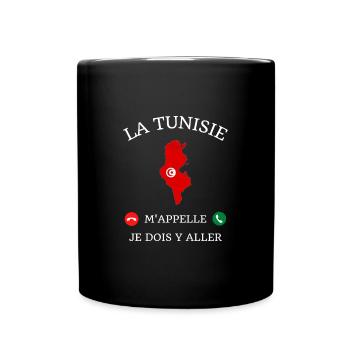 tunisie m'appelle homme humour tunisien cadeau - Mug uni - noir - Devant