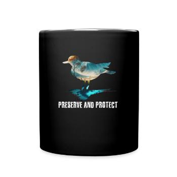 Earth Day Species Conservation Save the Animals Environment - Full Colour Mug - black - Front