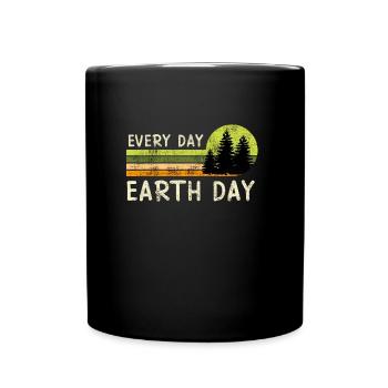 Environmentalists Earth Day Mission Earth Environment - Full Colour Mug - black - Front