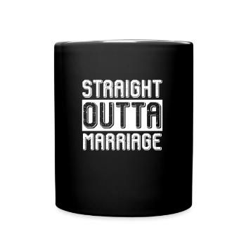 Marriage from divorce party Ex-husband divorce - Full Colour Mug - black - Front