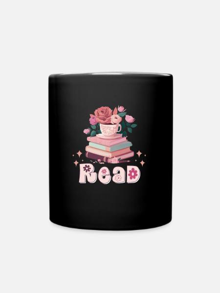 Read Book lovers Book lovers Bookworms - Full Colour Mug - black