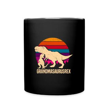 Omasaurus Grandma Mother's Day Dinosaur Fan - Full Colour Mug - black - Front