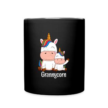 Omacorn Unicorn Fans Grands-mères Licorne - Mug uni - noir - Devant
