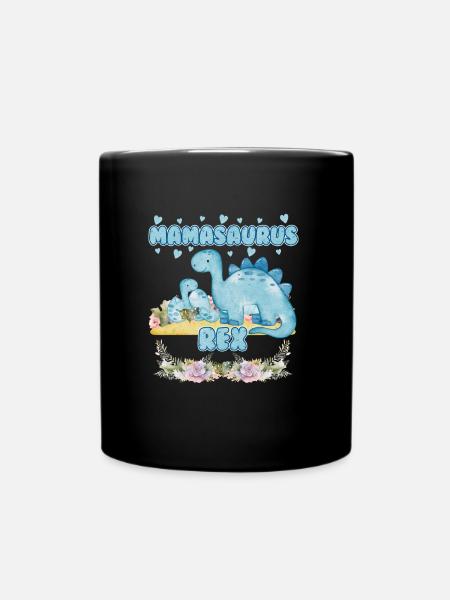 Mamasaurus Fête des mères Mama Dinosaure Mama Saurus - Mug uni - noir