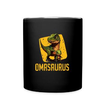 Omasaurus Dinosaur Grandma Mother's Day Granny - Full Colour Mug - black - Front