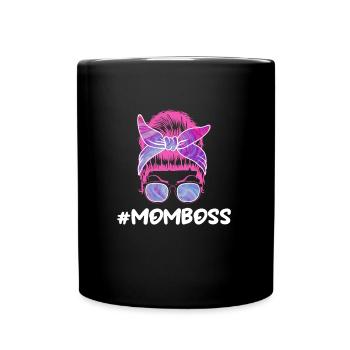 Mama Chefin Muttertag Mama Boss Supervisor - Tasse einfarbig - Schwarz - Vorne