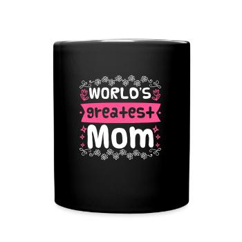 Weltbeste Mama Muttertag Beste Mama coolste Mama - Tasse einfarbig - Schwarz - Vorne