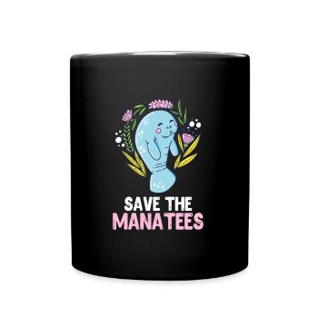Species protection Walrus Save the Ocean Environmental Love - Full Colour Mug - black - Front