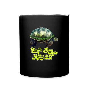 Jour de la Terre 22 avril Mission Terre Protection de l’environnement - Mug uni - noir - Devant