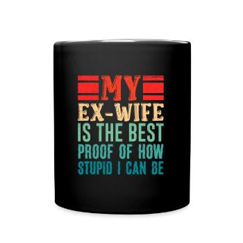 Divorce Party Cool Ex-Man Divorce - Full Colour Mug - black - Front