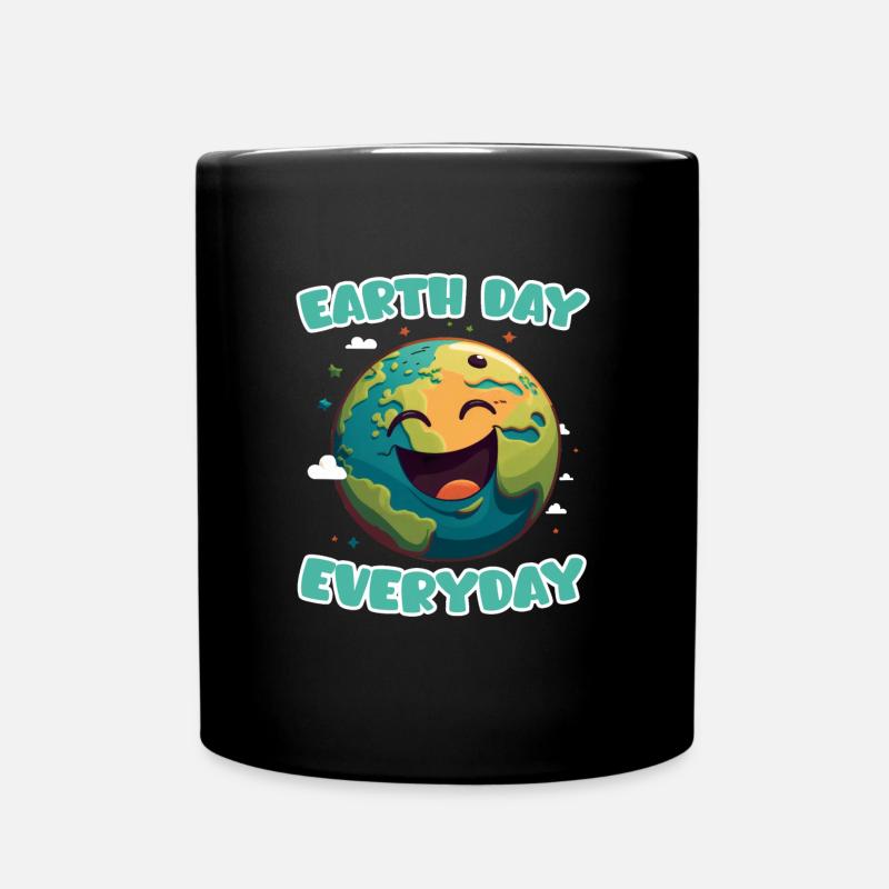 Environmentalists Earth Day Mission Earth Environment - Full Colour Mug - black