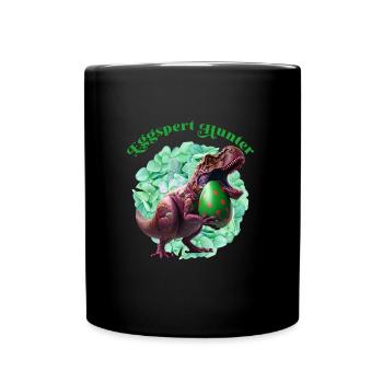 Eggspert Hunter Ostereier Suche Osterhasen - Tasse einfarbig - Schwarz - Vorne