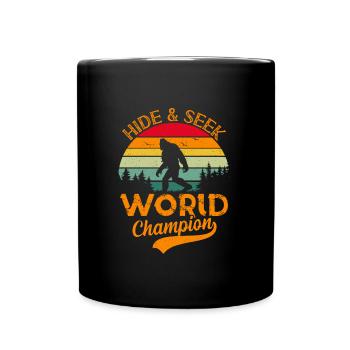 Cache-cache et cherchez Nature Garçons Randonneurs Drôle - Mug uni - noir - Devant