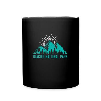 Alpinistes du parc national des Glaciers - Mug uni - noir - Devant